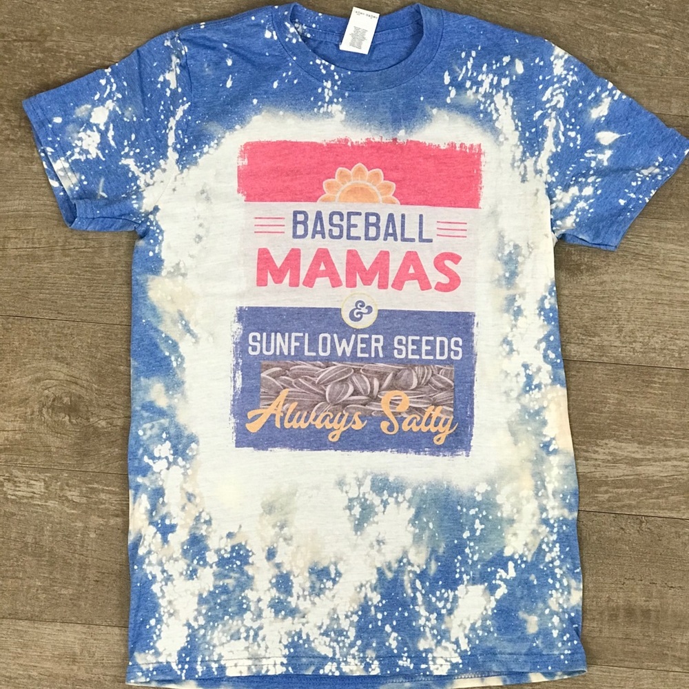 Baseball Mamas Graphic Tee - Blue